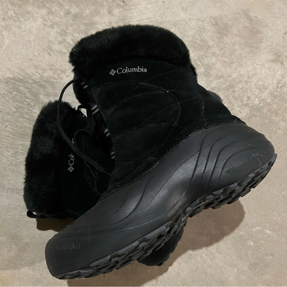COLUMBIA Snow/Winter Boots in Black with Fur Lining